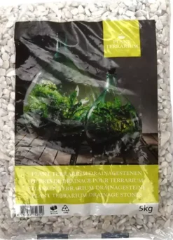 Esschert Design Plant terrrarium drainagestenen wit
