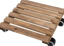 Esschert Design trolley bruin vierkant indoor
