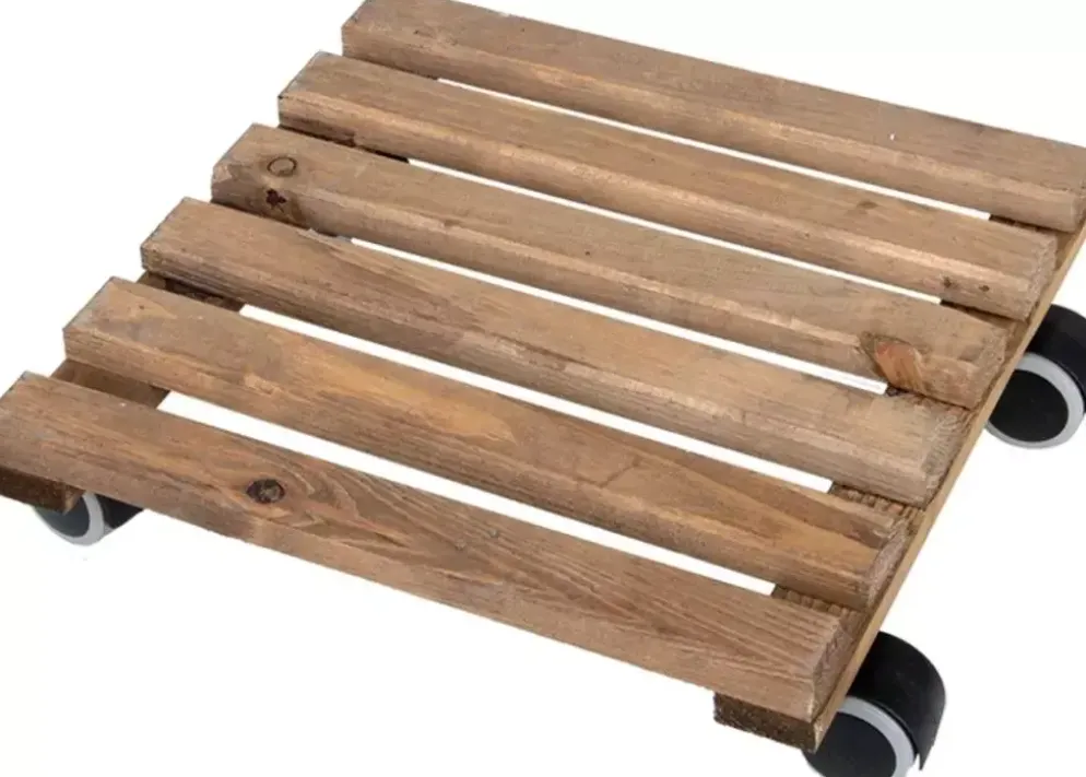 Esschert Design trolley bruin vierkant indoor