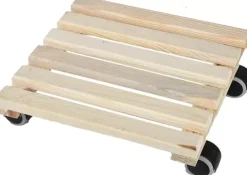 Esschert Design trolley naturel vierkant indoor
