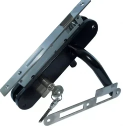 Eurofix deurslotset rvs schild ovaal zwart