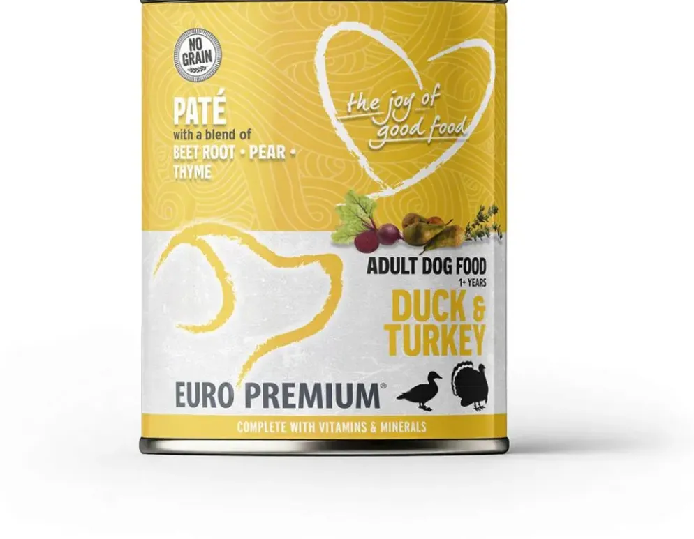 Euro Premium paté adult duck & turkey 400g (6)