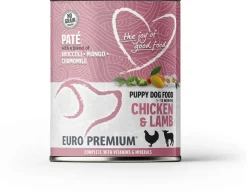 Euro Premium paté puppy chicken & lamb 400g (6)