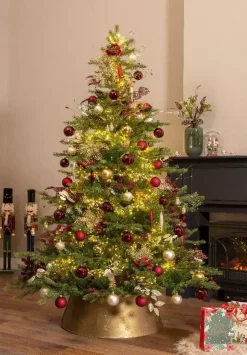 Everlands Grandis fir kunstkerstboom groen 210cm