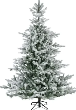 Everlands Grandis fir kunstkerstboom besneeuwd groen 180cm
