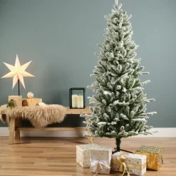 Everlands Killington fir kunstkerstboom besneeuwd groen 150cm