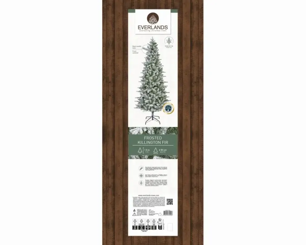 Everlands Killington fir kunstkerstboom besneeuwd groen 150cm