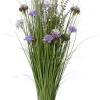 Everlands kunstboeket gras 35cm paars