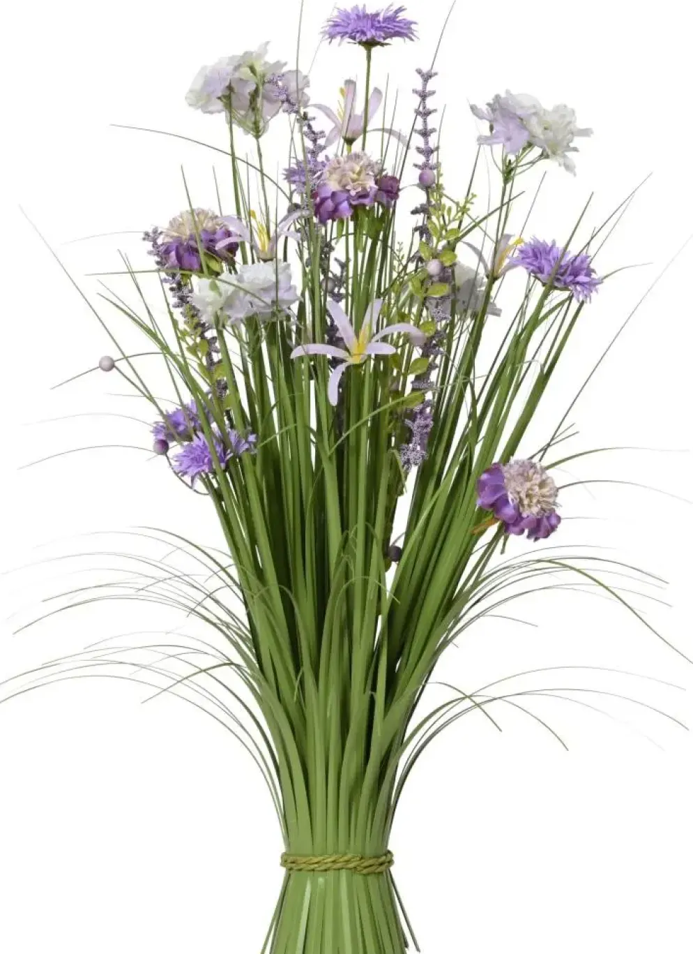 Everlands kunstboeket gras 35cm paars