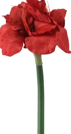 Everlands kunsttak poinsettia 60cm rood