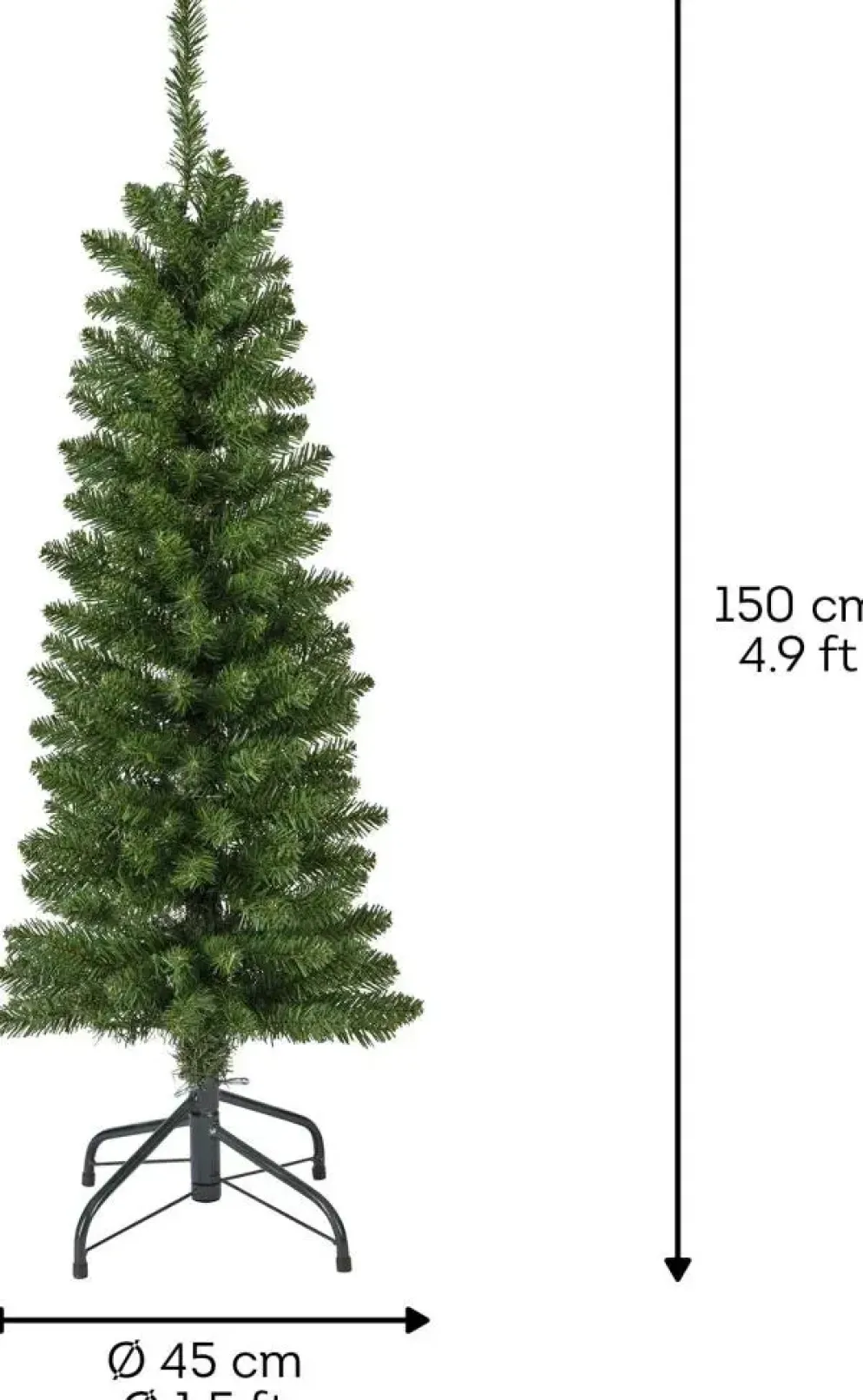Everlands Pencil kunstkerstboom groen 150cm