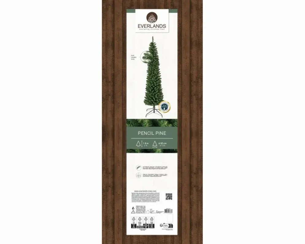 Everlands Pencil pine kunstkerstboom groen 180cm