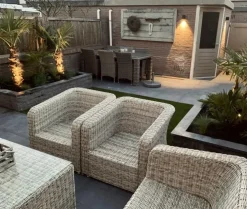 Excluton Siam bluestone vijverrand 100x15x3 cm verzoet (6 zijdes verzoet, 8 facetranden)