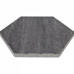 Excluton Soft Comfort Zeskant 60/52,5x30x4 cm Grijs/Zwart