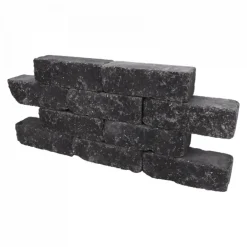 Excluton stapelstenen Catrock 31,5x11,5x10 cm Nero
