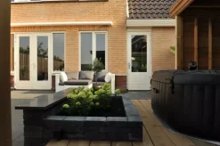 Excluton Vijverrand 100x30x3 cm Black (6 zijdes verzoet, 8 facetranden)