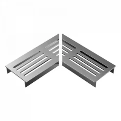 Exculton Ultra drain straight rooster l-hoek Zilver
