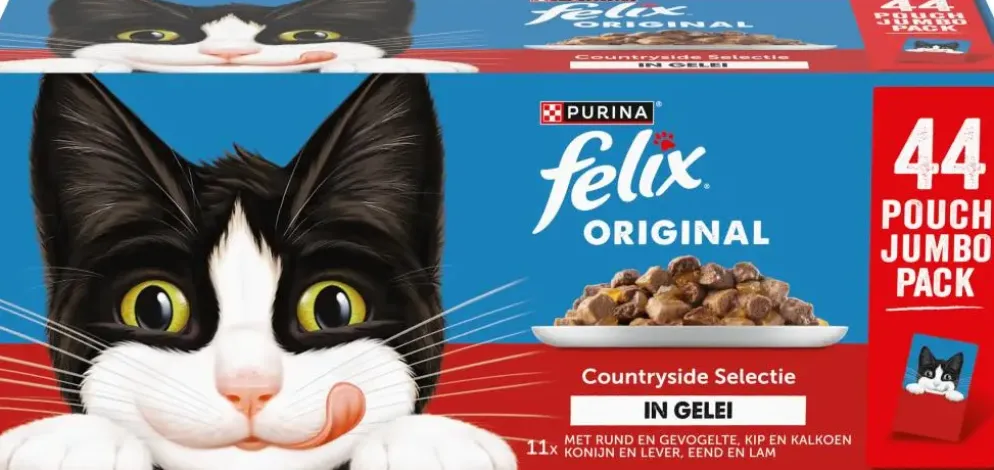 FELIX Original Countryside Selectie in Gelei kattenvoer 44x85g