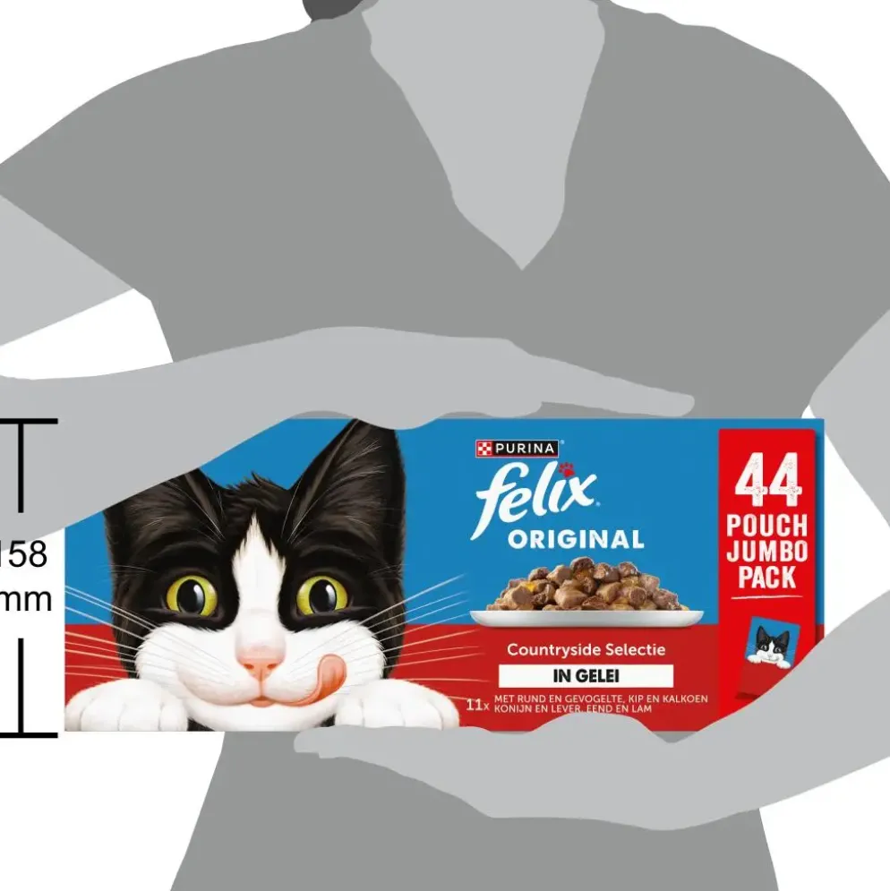 FELIX Original Countryside Selectie in Gelei kattenvoer 44x85g