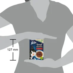 Felix Soup Original rund, kip & lam 6 x 48g
