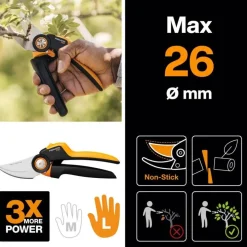 Fiskars PowerGear Bypass snoeischaar P961 – Ø 26mm