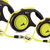flexi rollijn NEW NEON tape M geel, 5 meter.