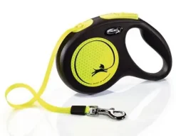 flexi rollijn NEW NEON tape M geel, 5 meter.