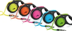 flexi rollijn NEW NEON tape M geel, 5 meter.