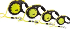 flexi rollijn NEW NEON tape S geel, 5 meter.