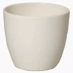 Floran bloempot boule 12x9,8 cm panna