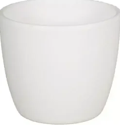 Floran bloempot boule 11,5x9,5 cm wit mat