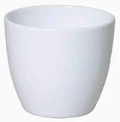 Floran bloempot boule 12x9,8 cm wit