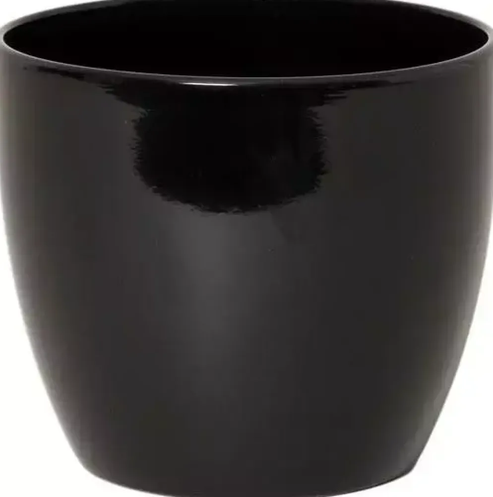 Floran bloempot boule 8,5x6,5 cm zwart