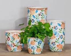 Floran Bloempot Rosa 16x15,5cm Wit