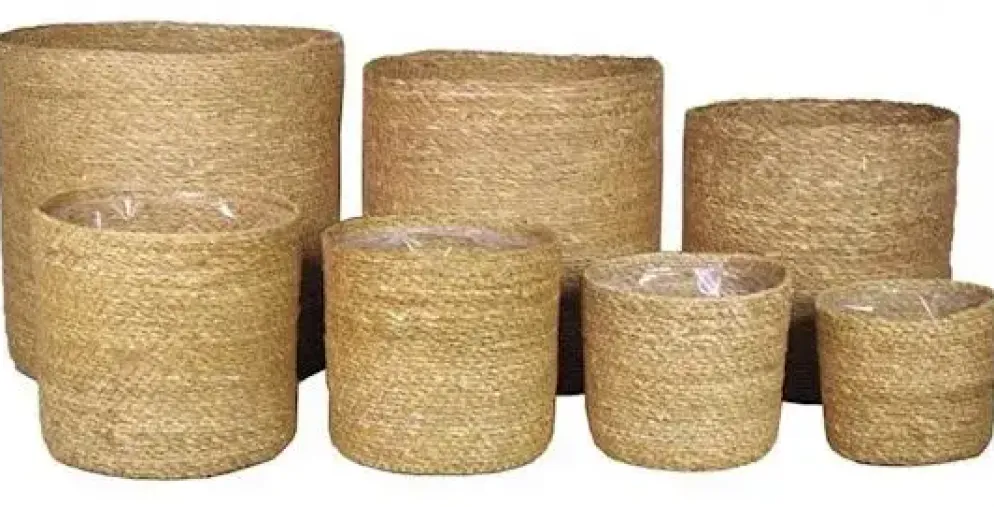 Floran Mand zeegras cilinder 15x14cm