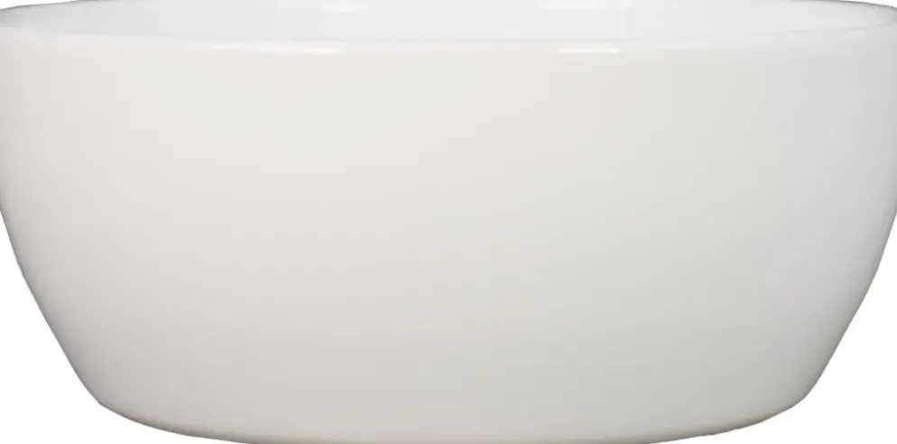 Floran schaal Boule 24.5x9.5cm wit