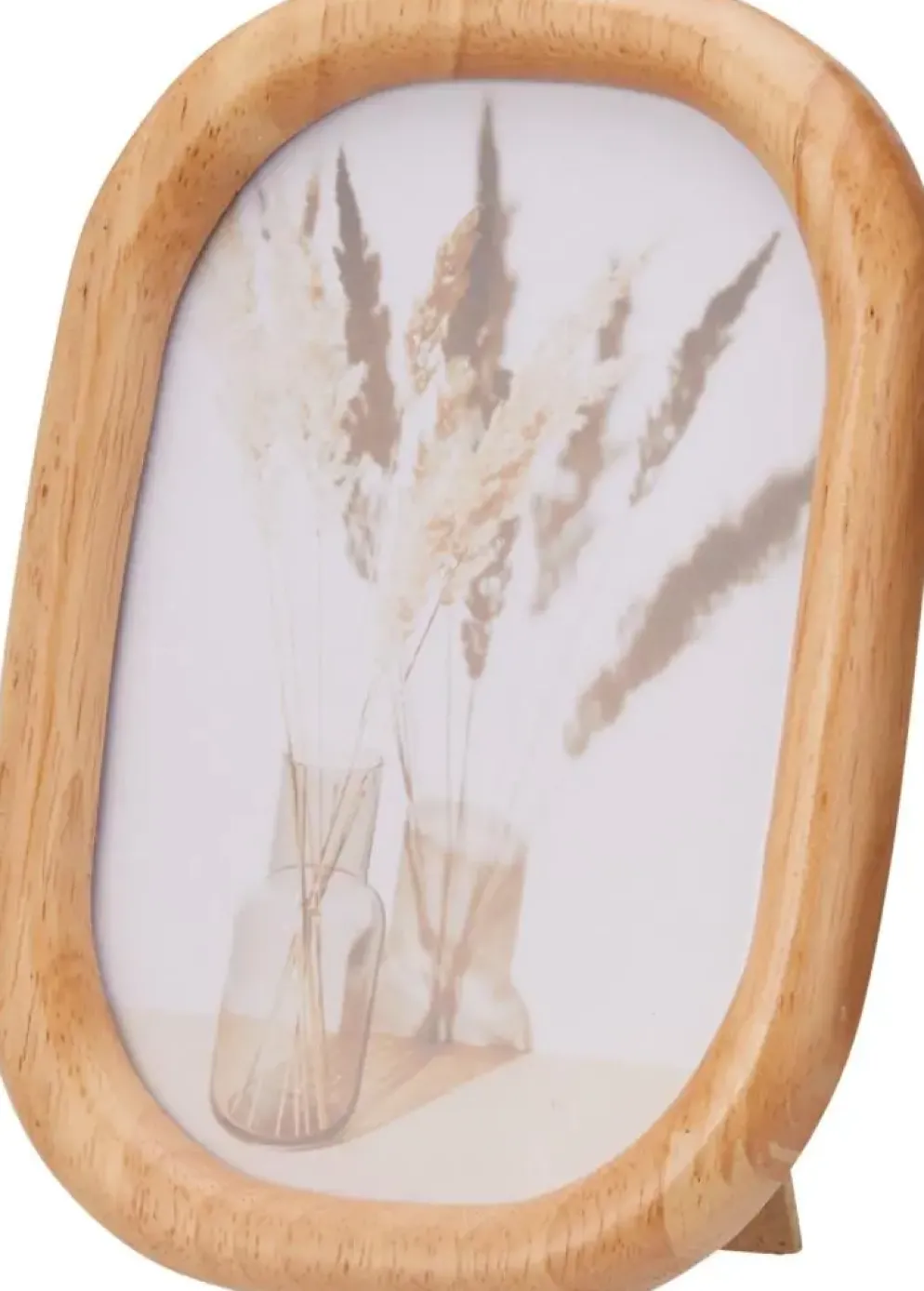 Fotolijst hout ovaal 0x0x18cm bruin