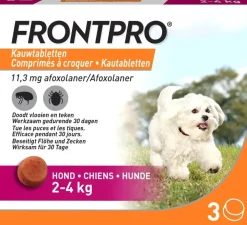 FRONTPRO kauwtabletten. Lekkere, makkelijke vlooien- en tekenbescherming voor honden