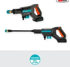 Gardena accu medium drukreiniger AquaClean kant-en-klare set