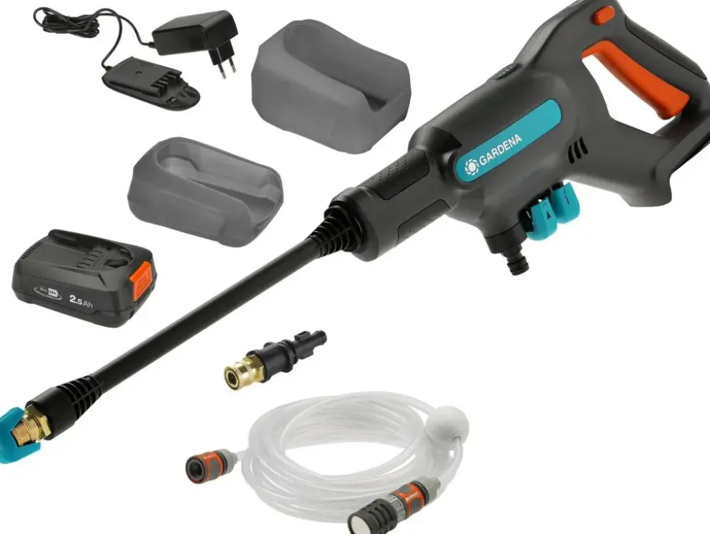 Gardena accu medium drukreiniger AquaClean kant-en-klare set