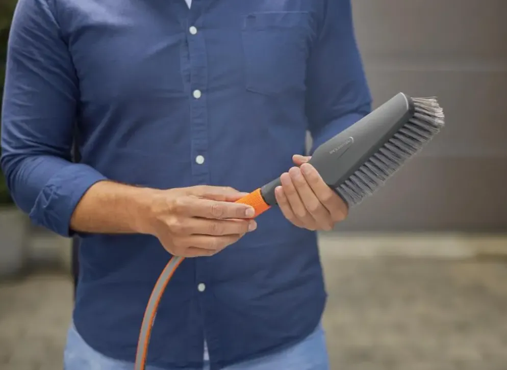 GARDENA Cleansystem borstel M zacht met slangaansluiting