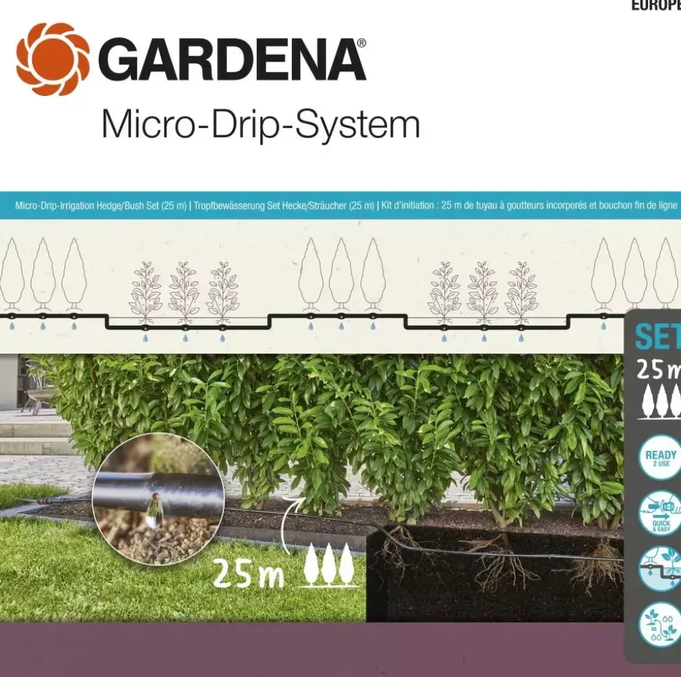 Gardena Micro-Drip-Bewatering heggen/struiken Set (25 m)