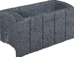 Gardenlux Beplantingselementen Ovalflor Zwart 40x21x20 cm