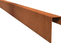 Gardenlux Cortenstaal U-profiel eenzijdig lange kant Cortenstaal 100x5,1x20,8x5,4 cm
