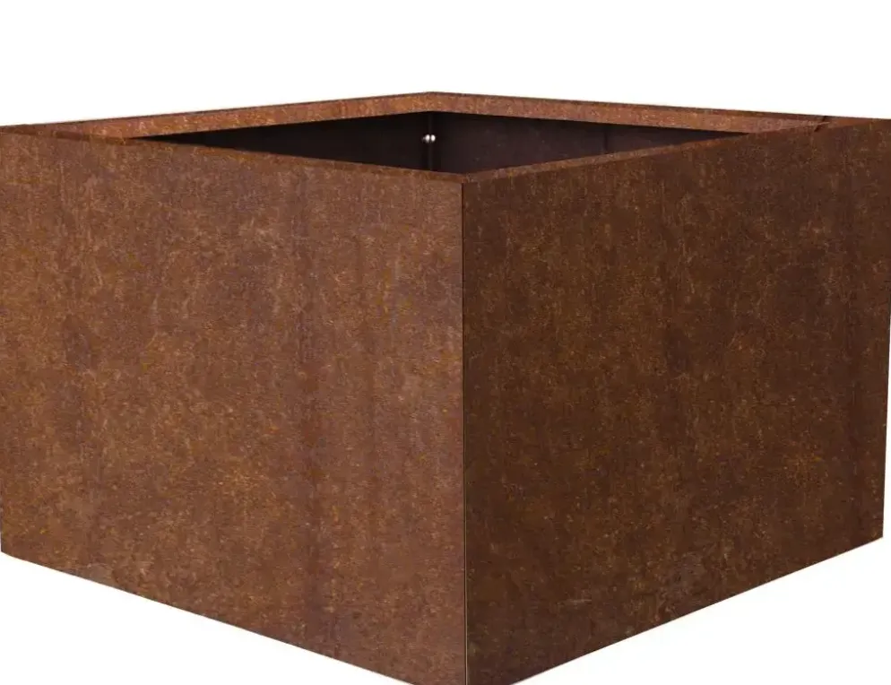 Gardenlux GL Bloembakken Cortenstaal 90x90x60 cm