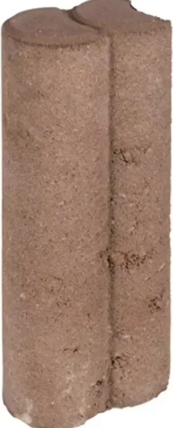 Gardenlux Mini Duo Palissadepalen Met Inkeping Bruin Ø 6x8,3x25 cm