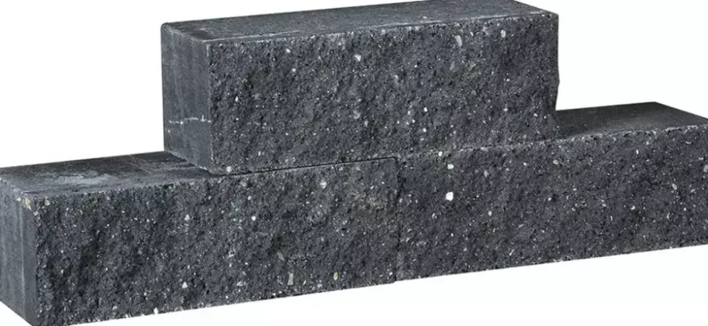 Gardenlux Nature Walling Zwart 32x13x11 cm
