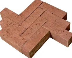 Gardenlux Oud Hollandse Stenen Dikformaat Zonder Vellingkant Roodbruin 21x7x8 cm