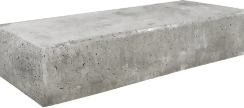 Gardenlux Oud Hollandse Traptrede Massief Grijs 100x37x15 cm