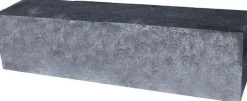 Gardenlux Palissade Block Grijs/ zwart 60x15x15 cm